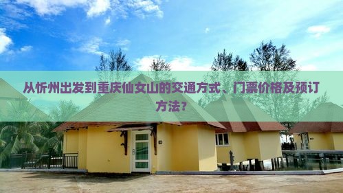 从忻州出发到重庆仙女山的交通方式、门票价格及预订方法？