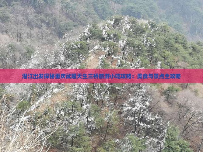 潜江出发探秘重庆武隆天生三桥旅游小吃攻略：美食与景点全攻略