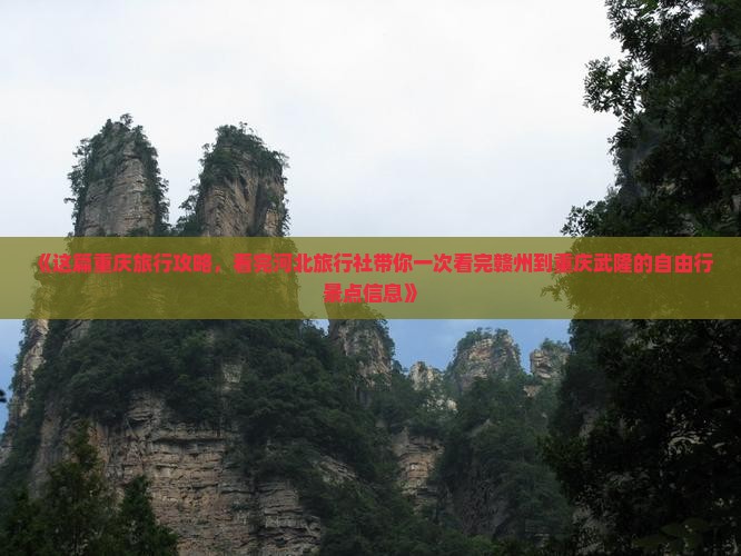 《这篇重庆旅行攻略，看完河北旅行社带你一次看完赣州到重庆武隆的自由行景点信息》