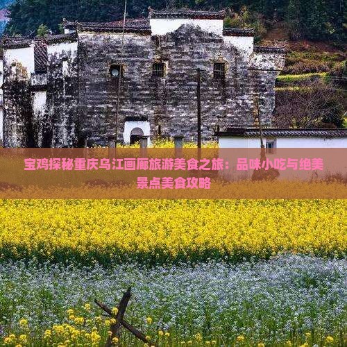 宝鸡探秘重庆乌江画廊旅游美食之旅:品味小吃与绝美景点美食攻略 宝鸡探秘重庆乌江画廊旅游美食之旅:品味小吃与绝美景点美食攻略
