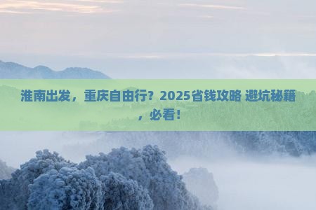 淮南到重庆自由团