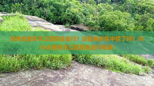漳州去重庆乌江画廊自由行