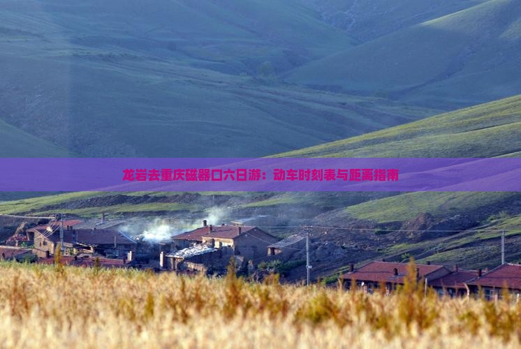 龙岩去重庆磁器口六日游：动车时刻表与距离指南