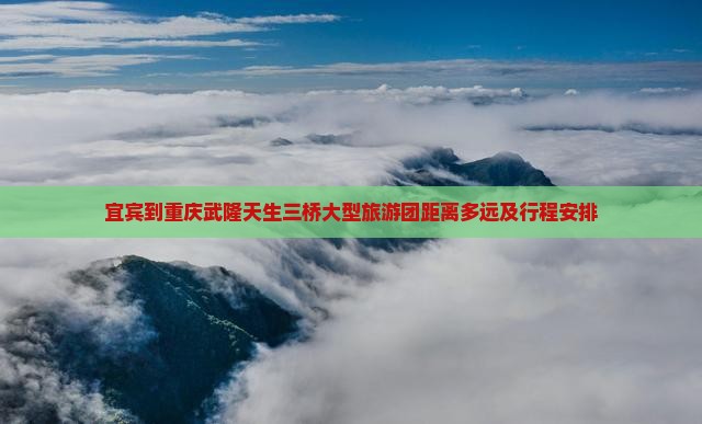 宜宾到重庆武隆天生三桥大型旅游团距离多远及行程安排