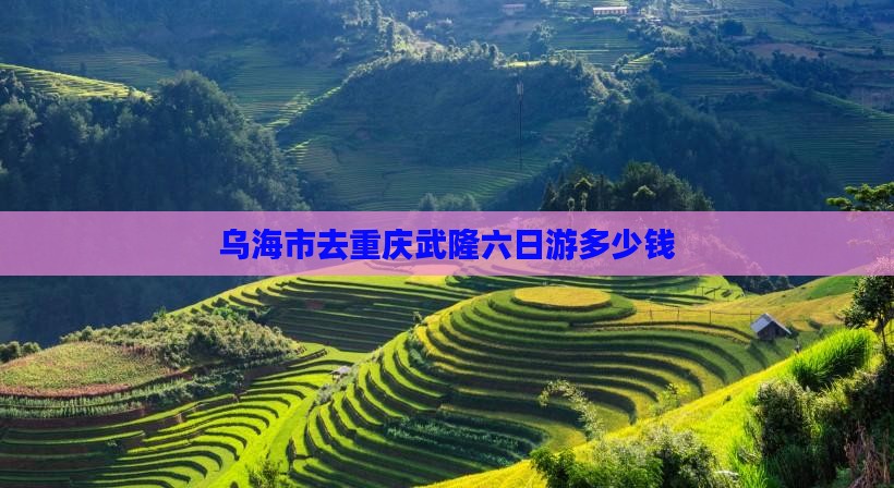 乌海市去重庆武隆六日游多少钱