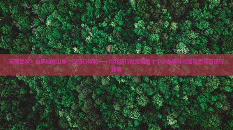 陇南出发：重庆仙女山第一次旅行攻略——河北旅行社推荐的十个必看森林公园景点与自由行路线