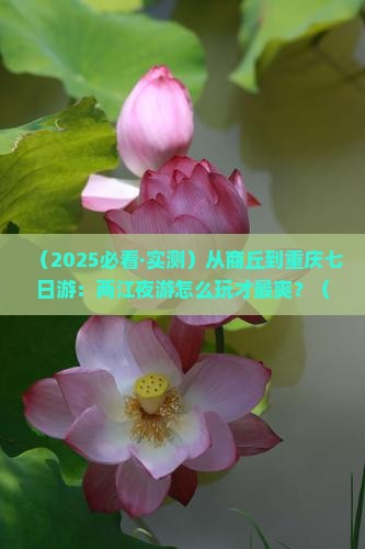 商丘去重庆两江夜游七日游