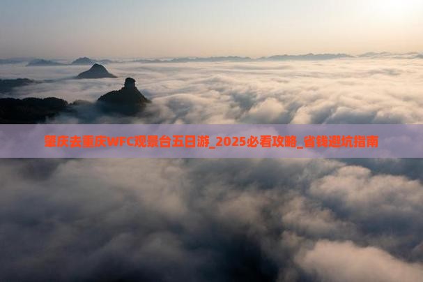 肇庆去重庆wfc观景台五日游