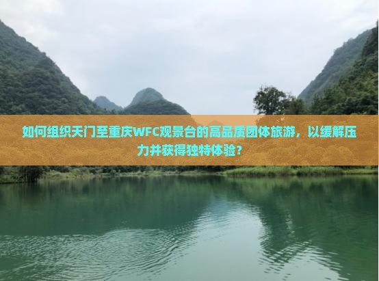 如何组织天门至重庆WFC观景台的高品质团体旅游，以缓解压力并获得独特体验？