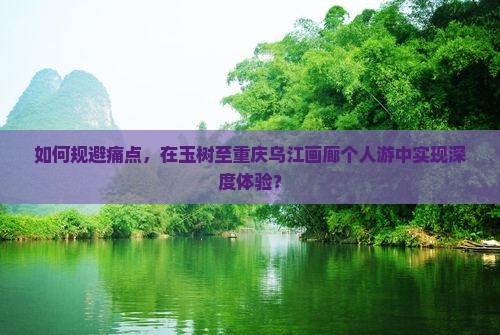 如何规避痛点，在玉树至重庆乌江画廊个人游中实现深度体验？