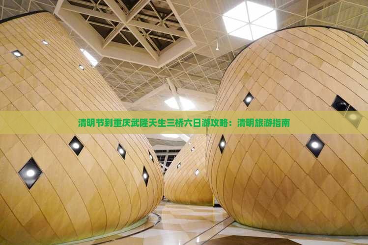 清明节到重庆武隆天生三桥六日游
