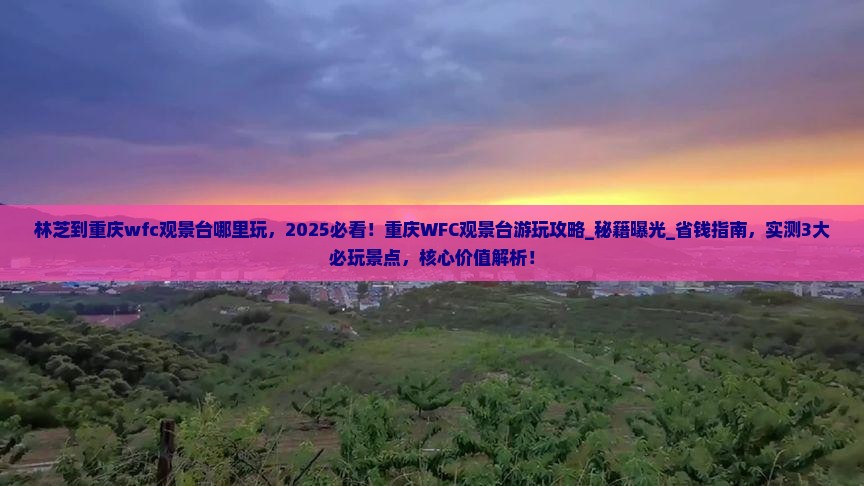 林芝到重庆wfc观景台哪里玩