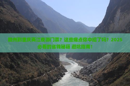赣州到重庆两江夜游门票