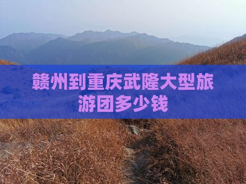 赣州到重庆武隆大型旅游团
