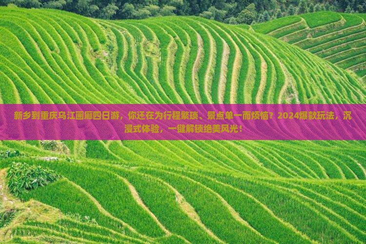 新乡到重庆乌江画廊四日游