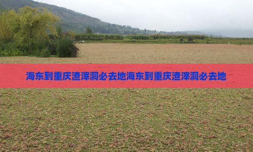 海东到重庆渣滓洞必去地