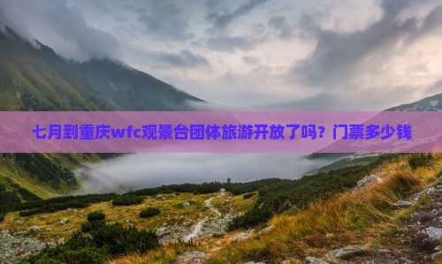 七月到重庆wfc观景台团体旅游