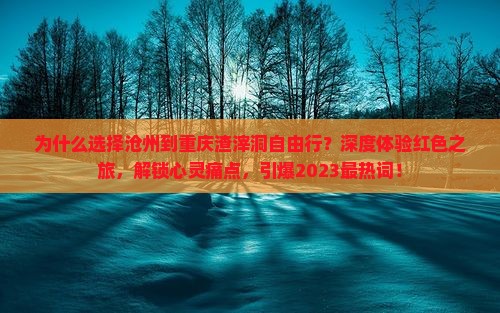 沧州到重庆渣滓洞自由行