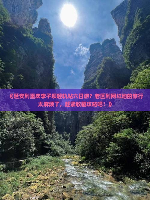 延安到重庆李子坝轻轨站六日游