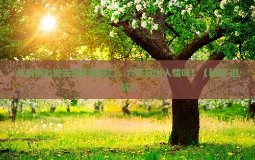 滨州去重庆磁器口六日游