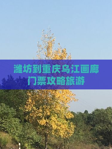 潍坊到重庆乌江画廊门票