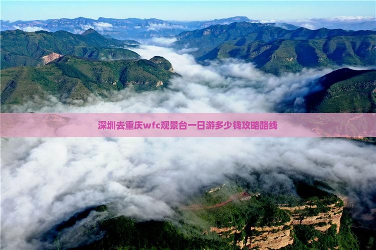 深圳去重庆wfc观景台一日