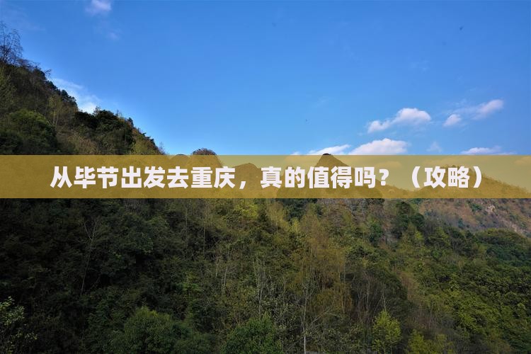 毕节到重庆个人游