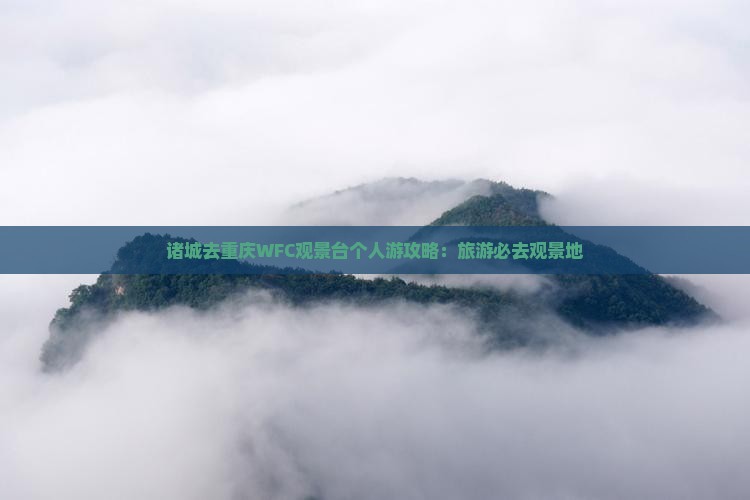 诸城去重庆wfc观景台个人游