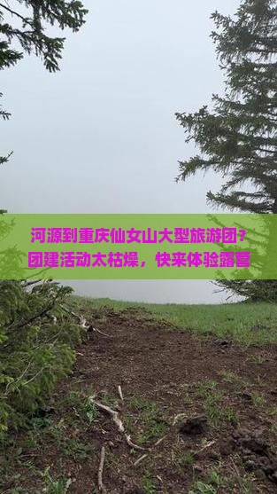 河源到重庆仙女山大型旅游团？团建活动太枯燥，快来体验露营+旅拍新模式！