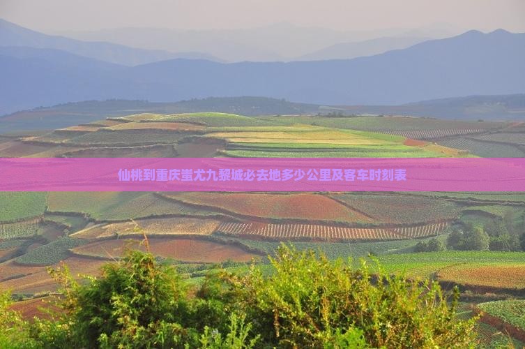 仙桃到重庆蚩尤九黎城必去地多少公里及客车时刻表