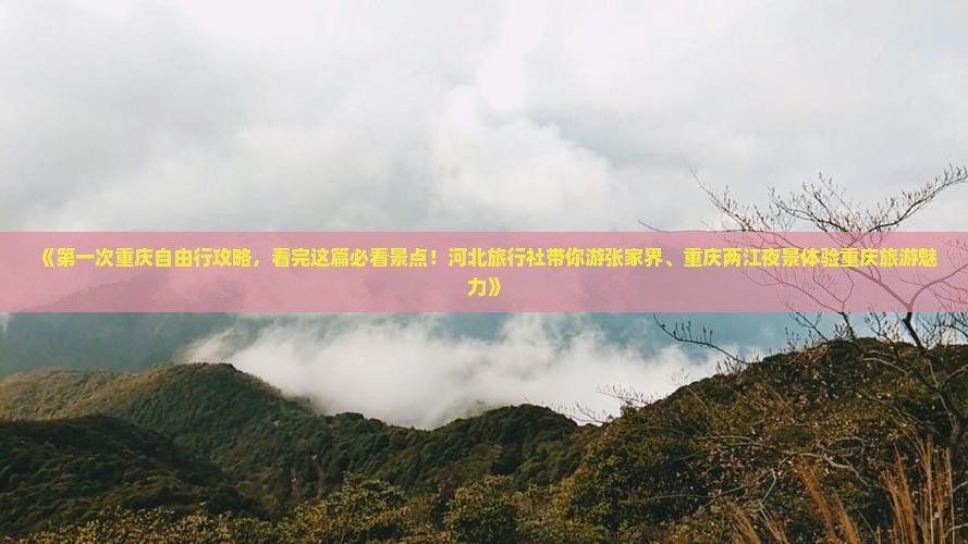 《第一次重庆自由行攻略，看完这篇必看景点！河北旅行社带你游张家界、重庆两江夜景体验重庆旅游魅力》