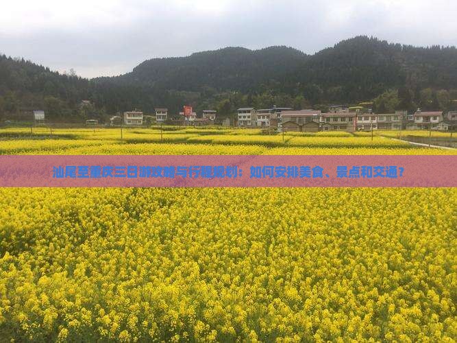 汕尾至重庆三日游攻略与行程规划：如何安排美食、景点和交通？
