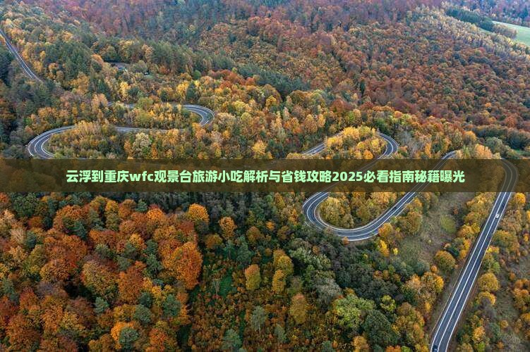 云浮到重庆wfc观景台旅游小吃