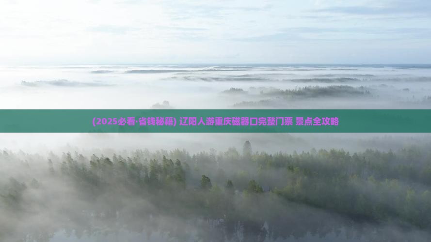 辽阳去重庆磁器口门票