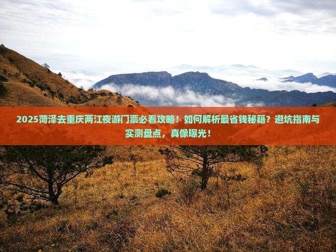 菏泽去重庆两江夜游门票