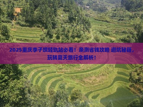 夏天去重庆李子坝轻轨站旅行社