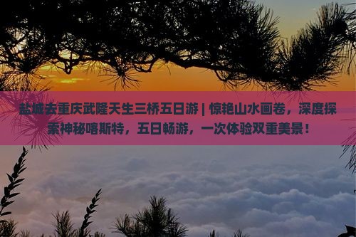 盐城去重庆武隆天生三桥五日游