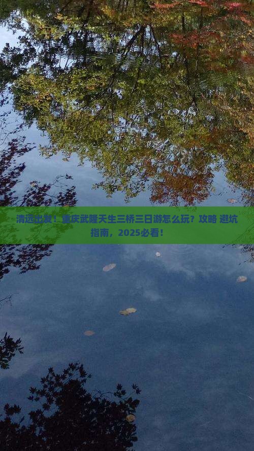 清远到重庆武隆天生三桥三日游