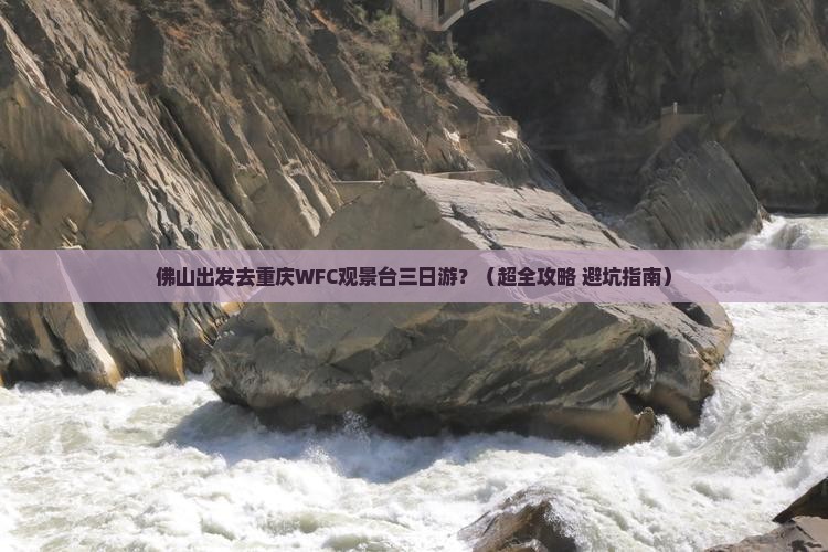 佛山到重庆wfc观景台三日游