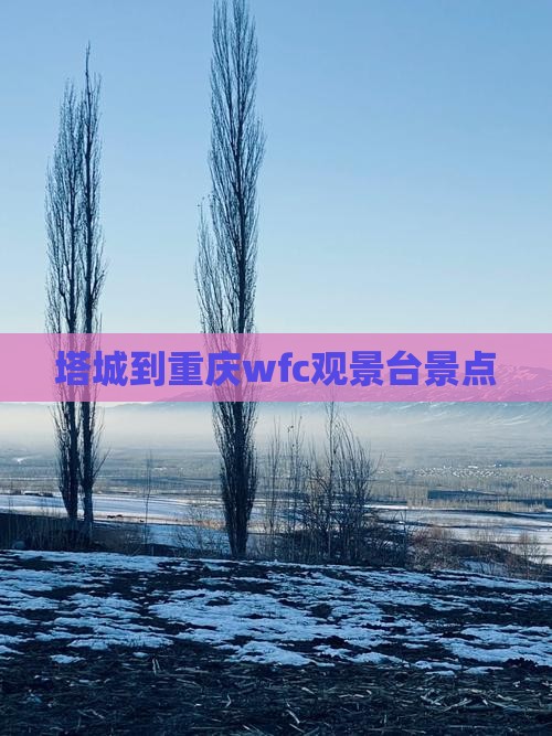 塔城到重庆wfc观景台景点