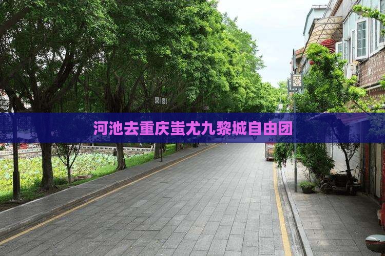 河池去重庆蚩尤九黎城自由团