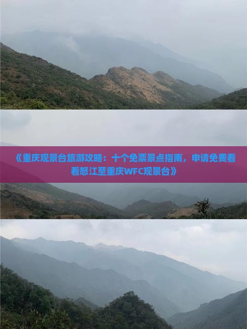 《重庆观景台旅游攻略：十个免票景点指南，申请免费看看怒江至重庆WFC观景台》