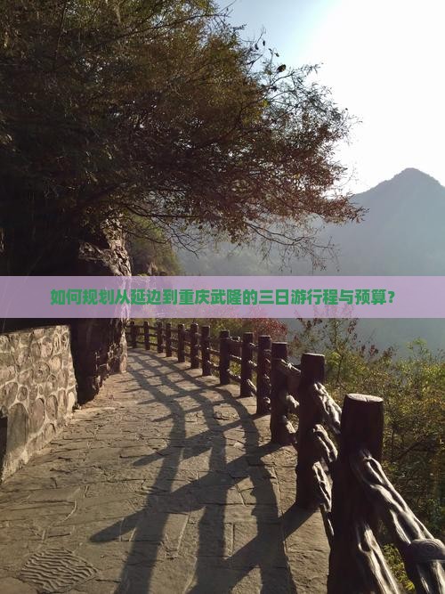 如何规划从延边到重庆武隆的三日游行程与预算？