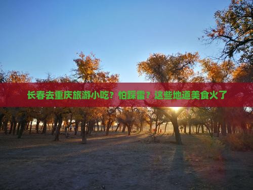长春去重庆旅游小吃？怕踩雷？这些地道美食火了