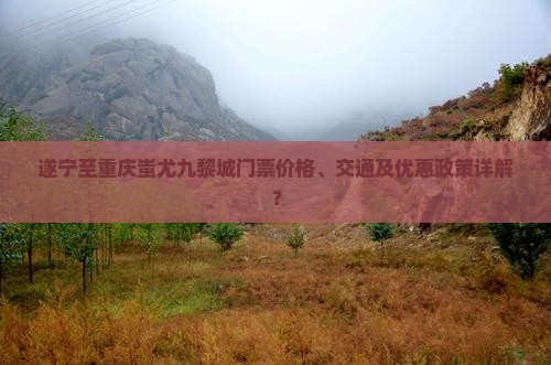 遂宁至重庆蚩尤九黎城门票价格、交通及优惠政策详解？