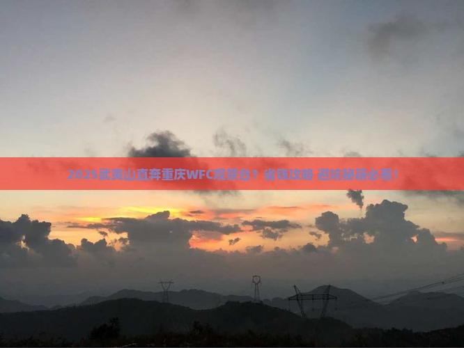 武夷山去重庆wfc观景台门票