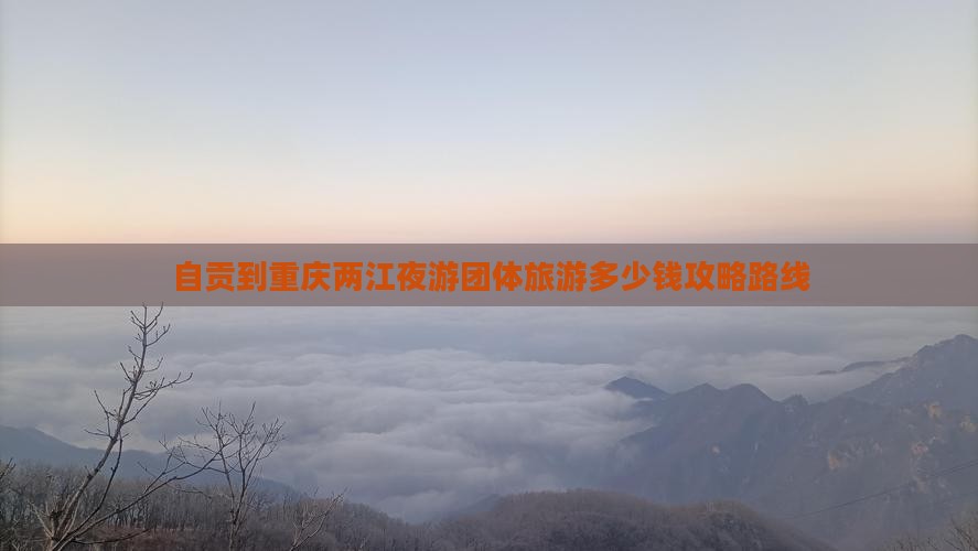 自贡到重庆两江夜游团体旅游