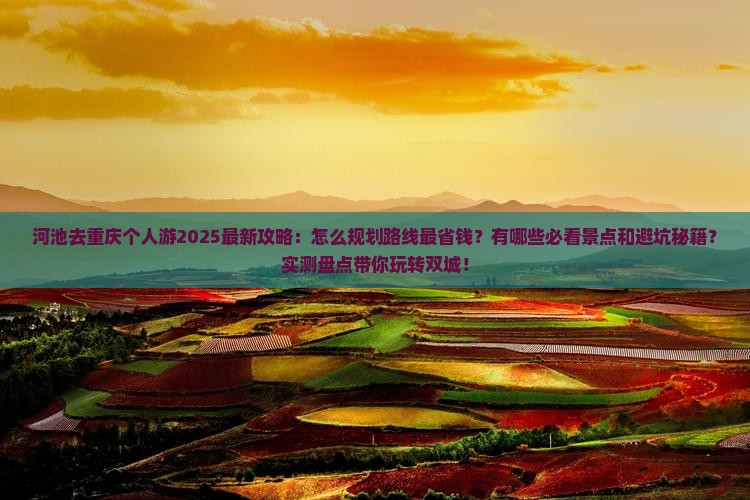 河池去重庆个人游