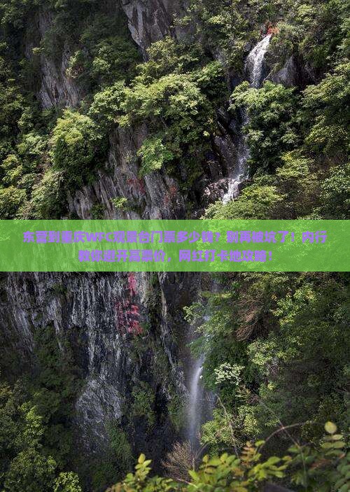 东营到重庆wfc观景台门票