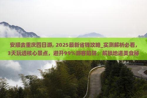 安顺去重庆四日游